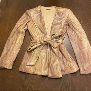 VTG Michael for Diva’s Palace Snake Print Sequin Blazer Jacket Size Medium